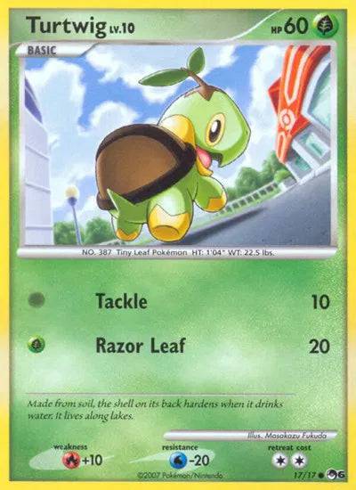 Turtwig Lv.10 17/17 - POP Series 6 - Holofoil