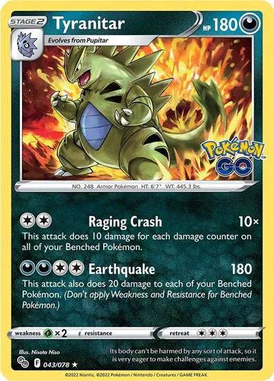 Tyranitar 043/078 - Pokemon Go - Holofoil