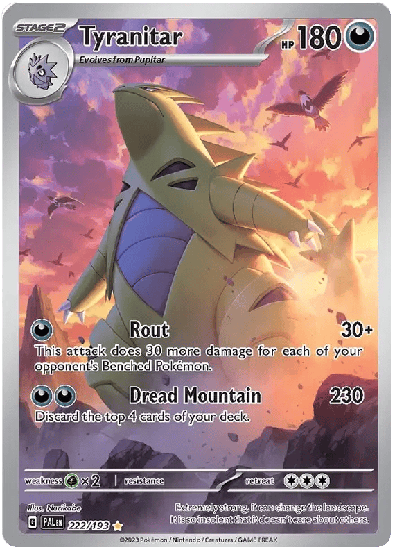 Tyranitar 222/193 - Paldea Evolved - Holofoil