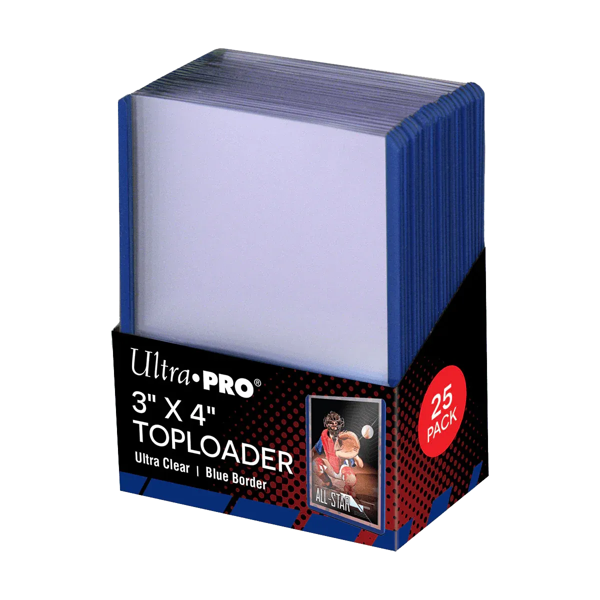 Ultra Pro - Colored Border Toploaders ( 25 stuks ) Blauw