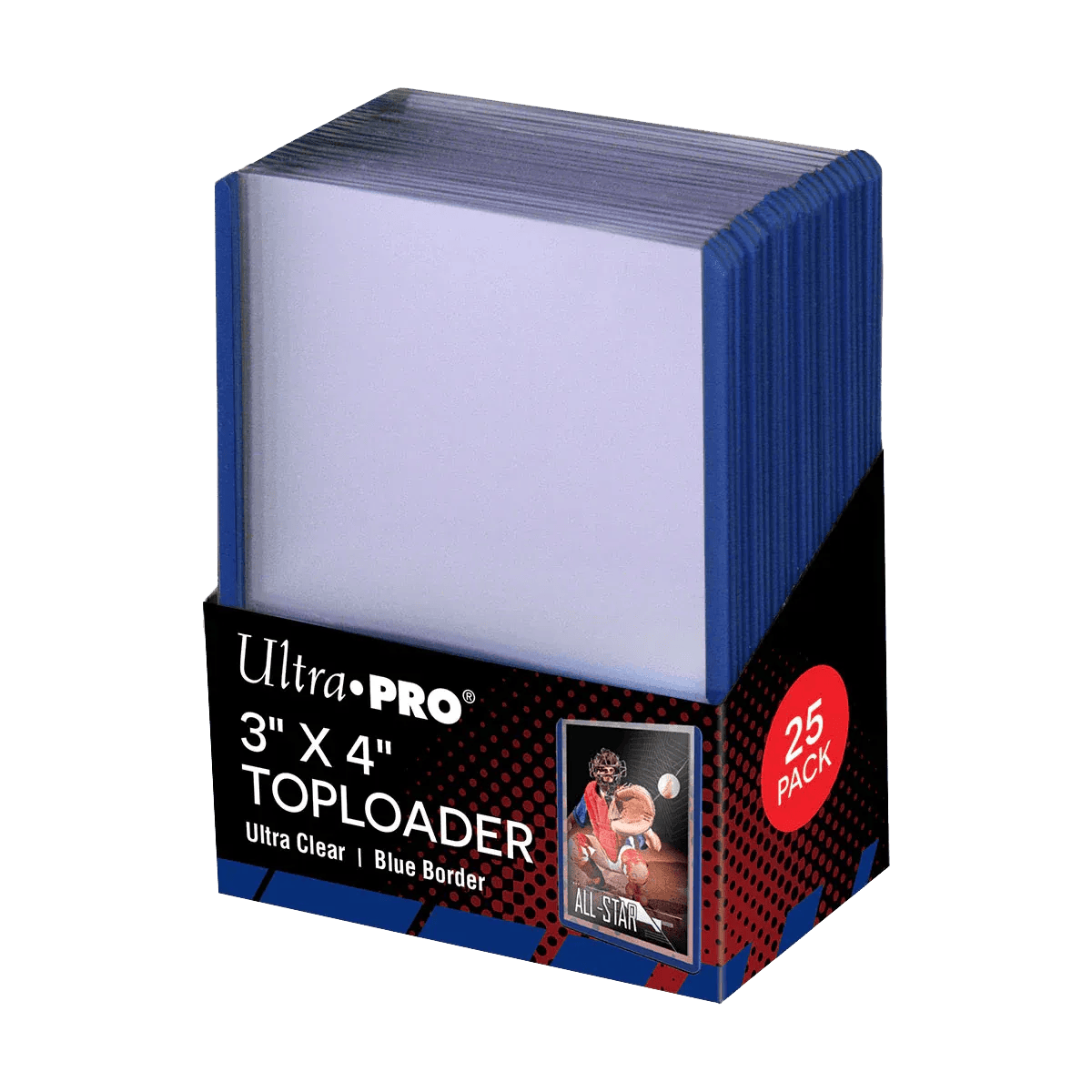 Ultra Pro - Colored Border Toploaders ( 25 stuks ) Blauw