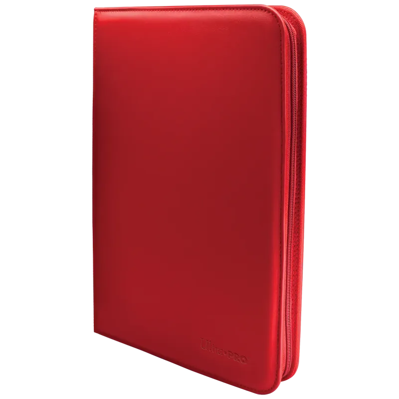 Ultra Pro - Vivid 9-Pocket Zippered PRO-Binder: Red