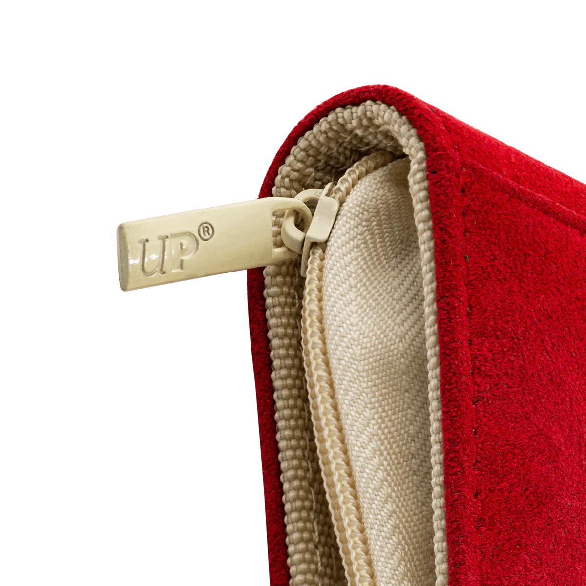 Ultra Pro - Vivid Deluxe 9-Pocket Zippered PRO-Binder: Red zoom in rits