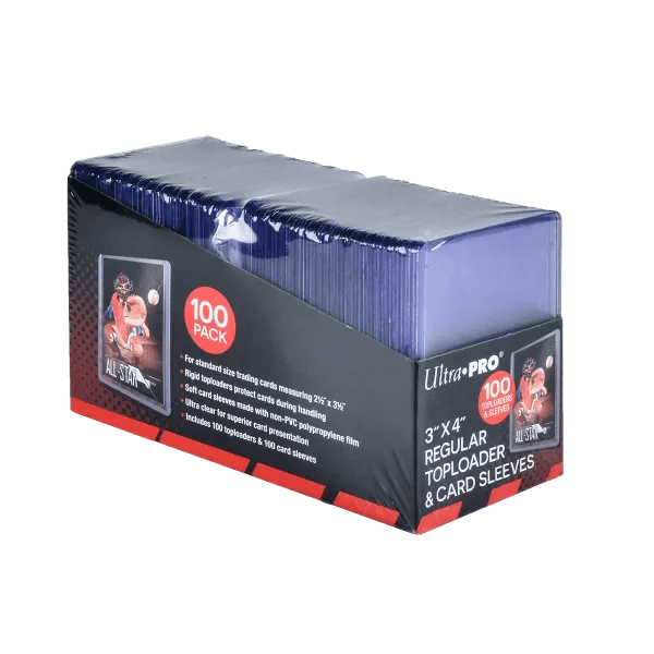Ultra Pro - 3"x4" Regular Toploader + Soft Card Sleeves (100 stuks)