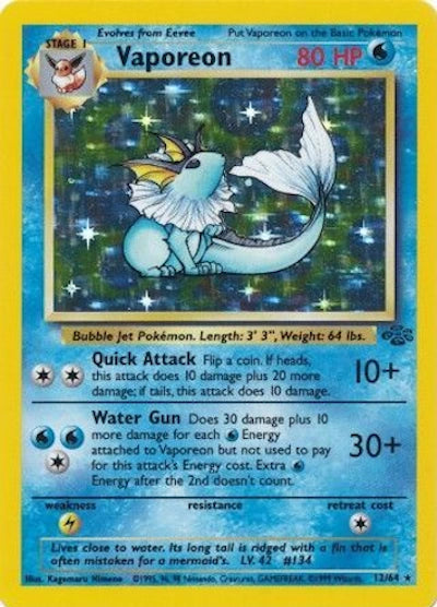 Vaporeon 12/64 - Jungle (Unlimited) - Holofoil