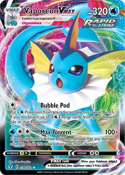 Vaporeon VMAX 030/203 - Evolving Skies - Holofoil