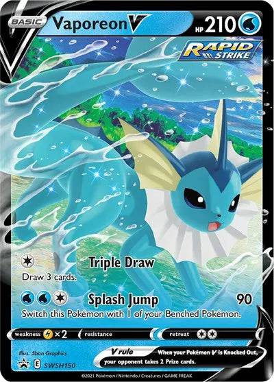 Vaporeon V SWSH150 - Sword & Shield Promo - Holofoil