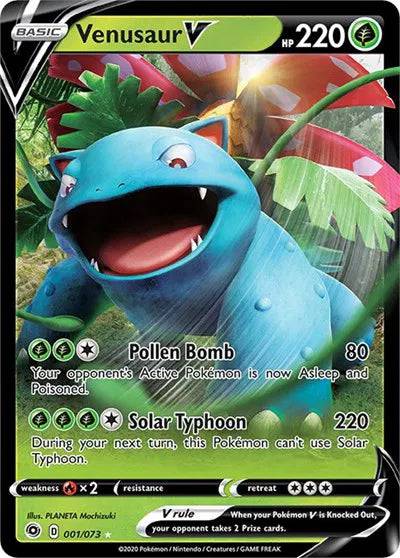 Venusaur V 001/073 - Champion's Path - Holofoil