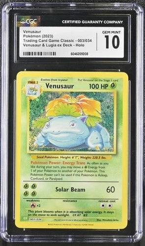 Venusaur (JP - CGC 10) 003/032 - Trading Card Game Classic - Holofoil