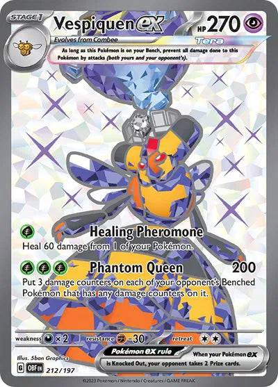 Vespiquen ex 212/197 - Obsidian Flames - Holofoil