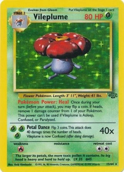 Vileplume 15/64 - Jungle (Unlimited) - Holofoil