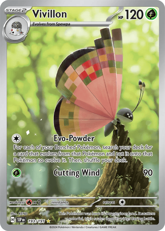 Vivillon 193/191 - Surging Sparks - Holofoil