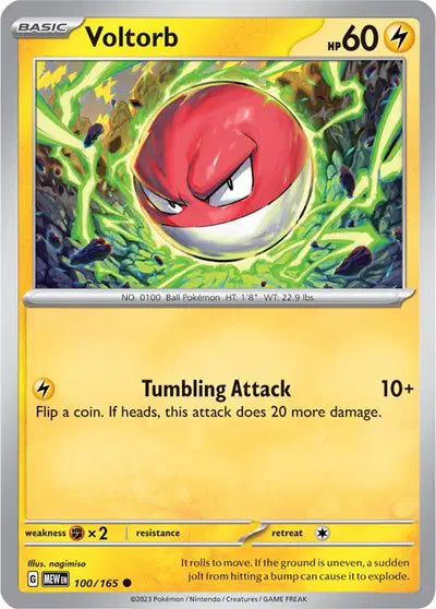 Voltorb 100/165 - Scarlet & Violet 151 - Reverse Holofoil