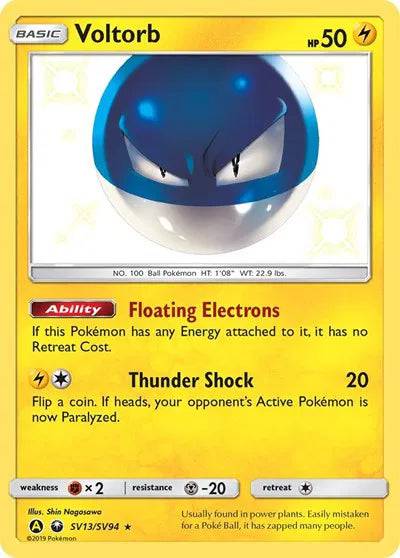 Voltorb SV13/SV94 - Hidden Fates: Shiny Vault - Holofoil