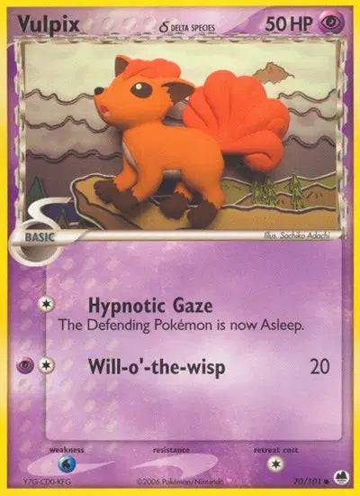 Vulpix 70/101 - EX Dragon Frontiers - Normal