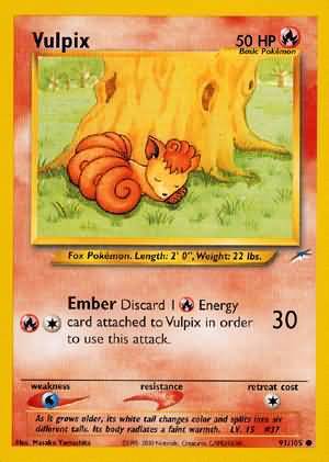 Vulpix 91/105 - Neo Destiny (Unlimited) - Normal