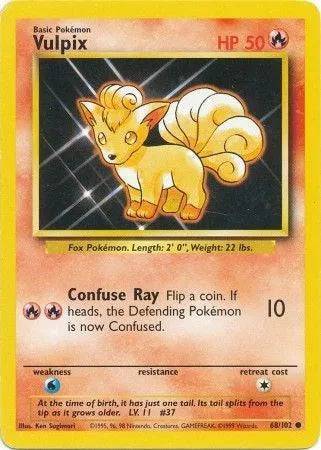 Vulpix 68/102 - Base Set (Unlimited) - Normal