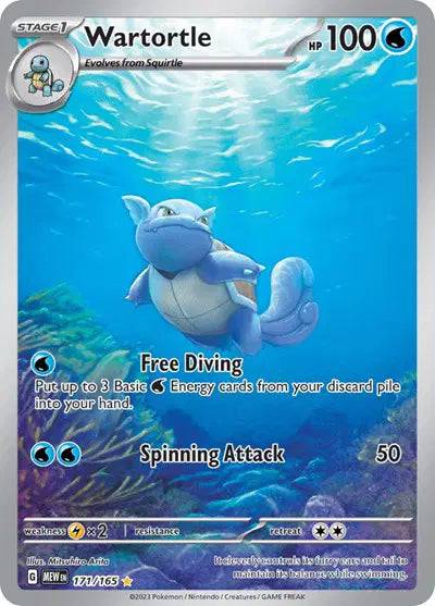 Wartortle 171/165 - Scarlet & Violet 151 - Holofoil