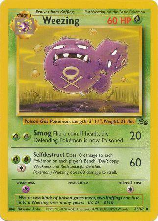 Weezing 45/62 - Fossil (Unlimited) - Normal