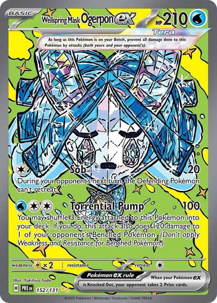Wellspring Mask Ogerpon ex 152/131 - Prismatic Evolutions - Holofoil