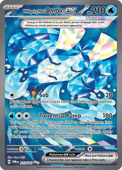 Wellspring Mask Ogerpon ex 213/167 - Twilight Masquerade - Holofoil