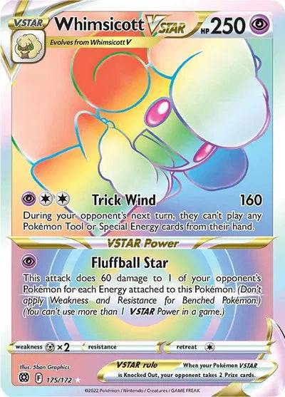 Whimsicott VSTAR 175/172 - Brilliant Stars - Holofoil