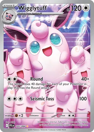 Wigglytuff 105/094 - Phantasmal Flames - Holofoil