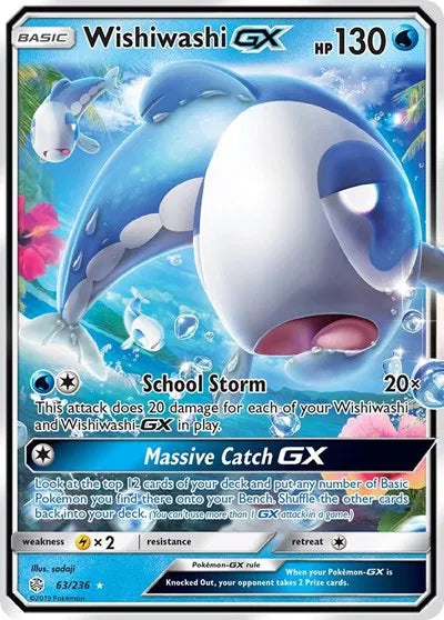 Wishiwashi GX 63/236 - Cosmic Eclipse - Holofoil