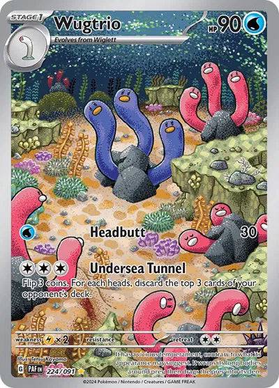 Wugtrio 224/091 - Paldean Fates - Holofoil