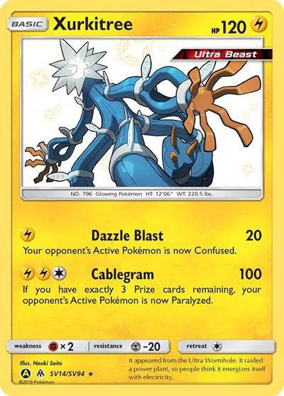 Xurkitree SV14/SV94 - Hidden Fates: Shiny Vault - Holofoil