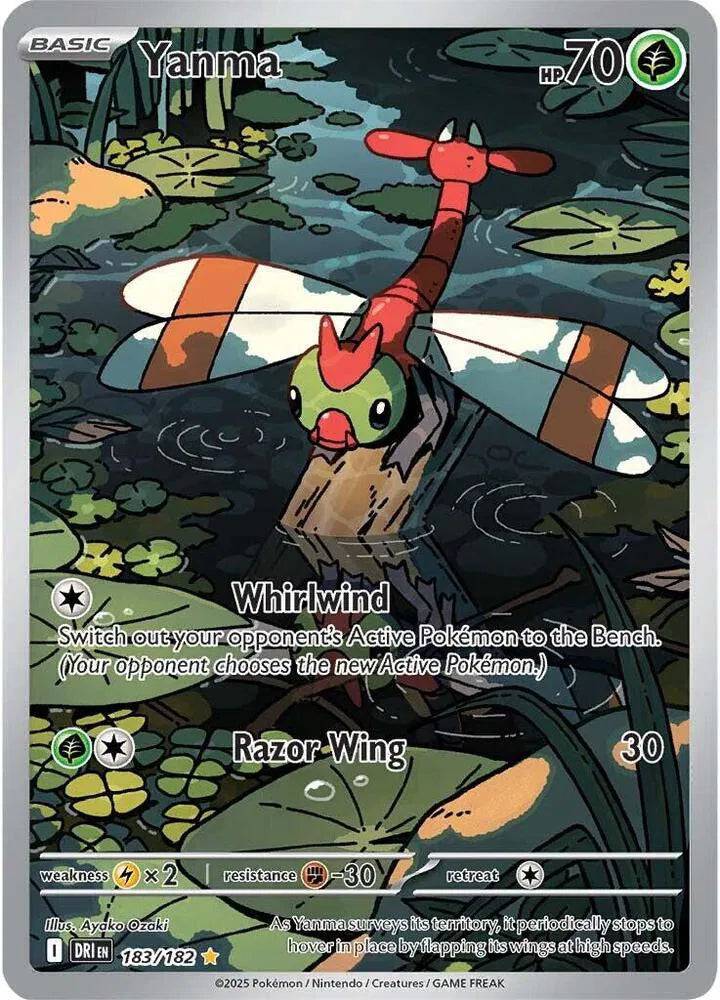 Yanma 183/182 - Destined Rivals - Holofoil