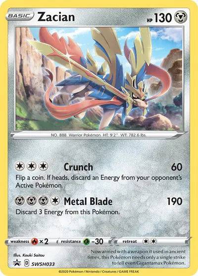Zacian SWSH033 - Sword & Shield Promo - Holofoil