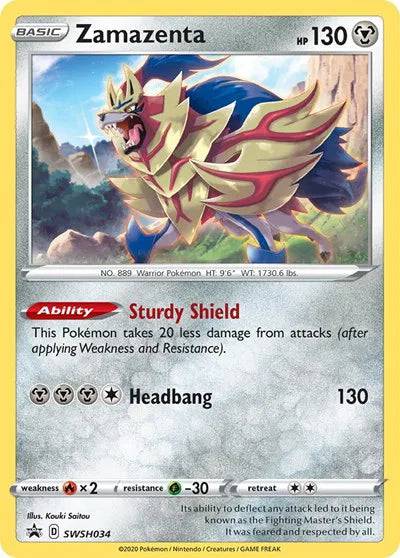 Zamazenta SWSH034 - Sword & Shield Promo - Holofoil