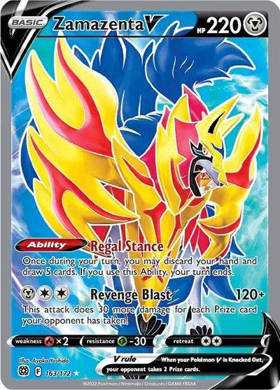 Zamazenta V 163/172 - Brilliant Stars - Holofoil