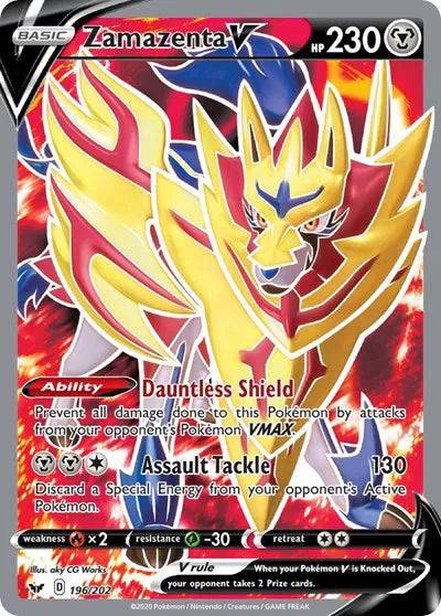 Zamazenta V 196/202 - Sword & Shield - Holofoil