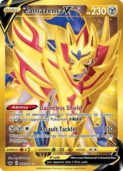 Zamazenta V 212/202 - Sword & Shield - Holofoil