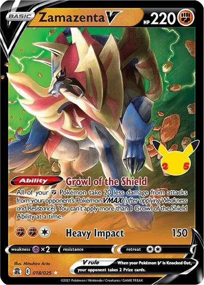 Zamazenta V 018/025 - Celebrations - Holofoil