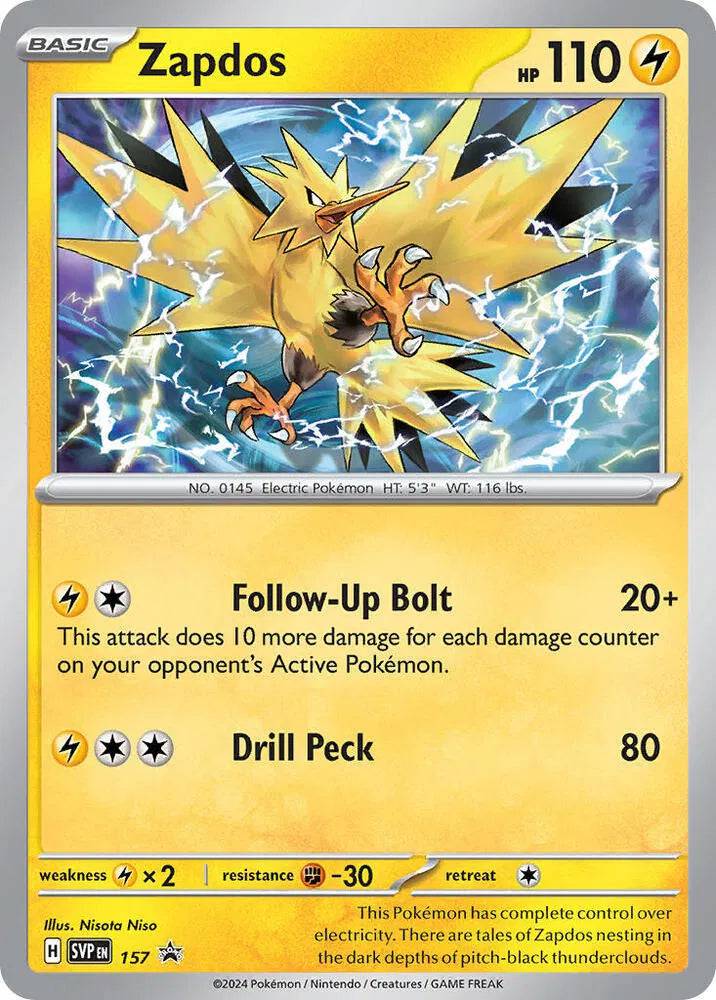 Zapdos 157 - Scarlet & Violet Promo - Holofoil