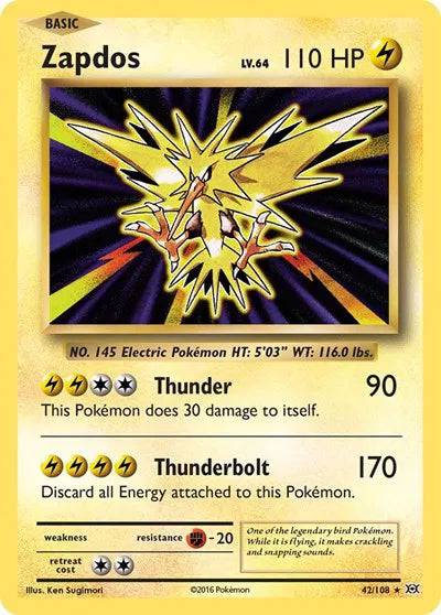 Zapdos 42/108 - Evolutions - Holofoil