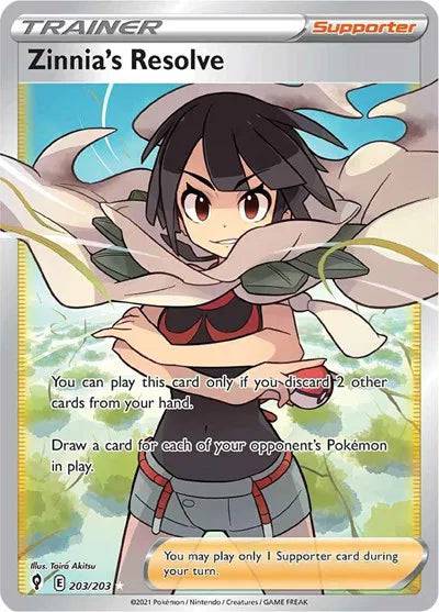 Zinnia's Resolve 203/203 - Evolving Skies - Holofoil