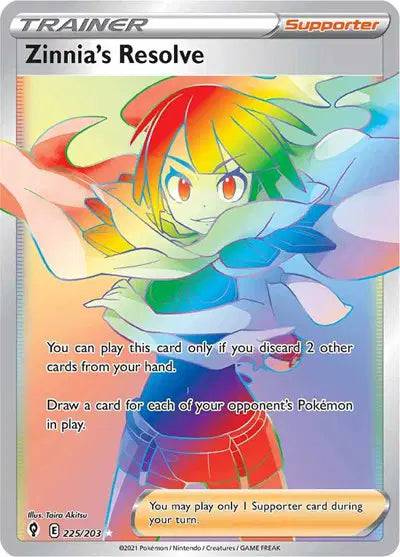 Zinnia's Resolve 225/203 - Evolving Skies - Holofoil