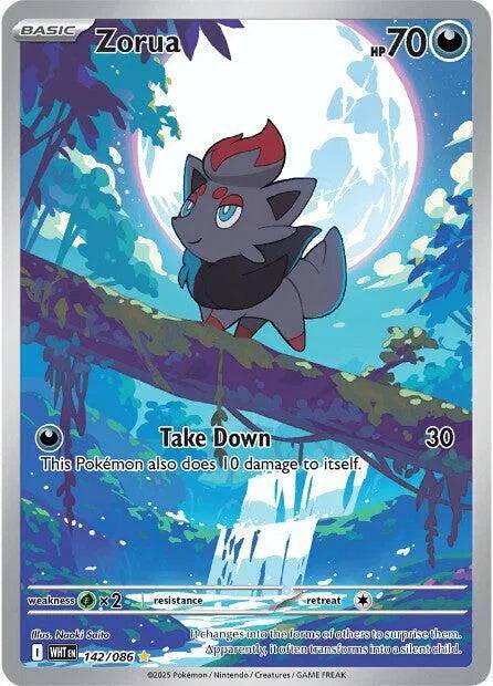 Zorua 142/086 – White Flare – Holofoil