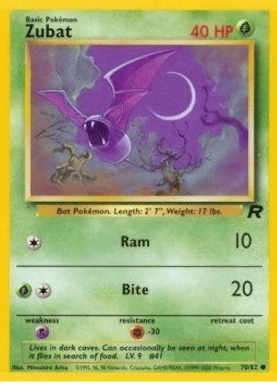 Zubat 70/82 - Team Rocket (Unlimited) - Normal