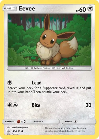 Eevee 166/236 - Cosmic Eclipse - Reverse Holofoil