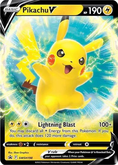 Pikachu V (SWSH 198) – Sword & Shield Promo – Holofoil