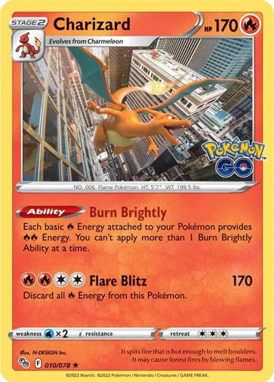 Charizard 010/078 – Pokemon Go – Holofoil