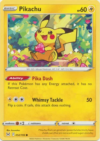 Pikachu 052/196 – Lost Origin – Normal