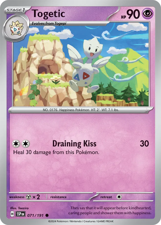Togetic 071/191 – Wogende Funken – Umgekehrte Holofolie