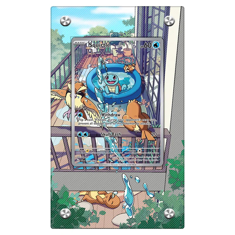 is squirtle a rare pokemon card Illustration Scarlet & Violet 151 170/165, NM Ca proof acrylic case and featuring a striking image of the captivating character The most expensive and rare