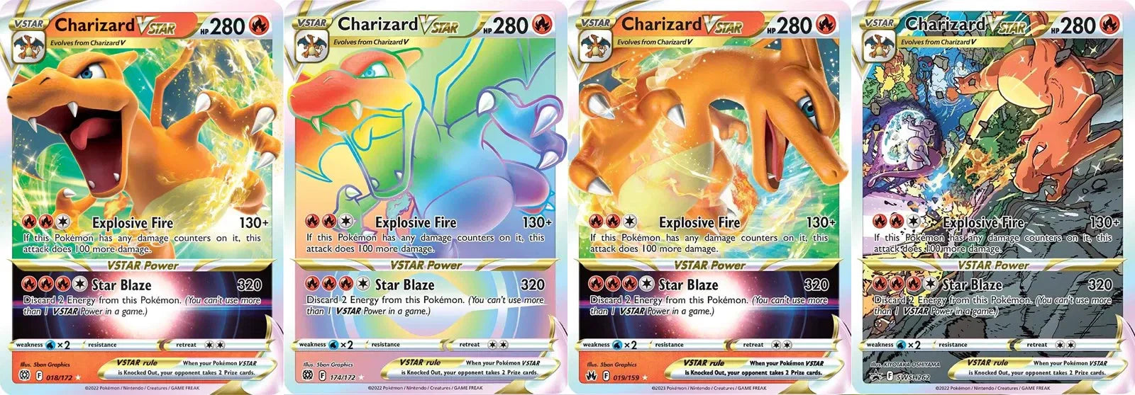 Alle Charizard VSTAR-kaarten en hun waarde